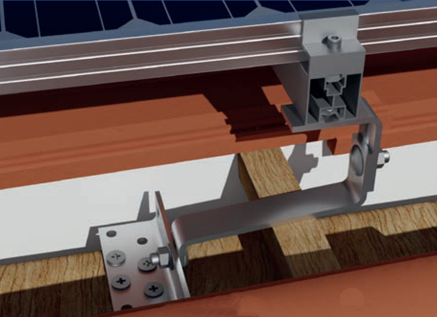 Dachhaken 3-fach verstellbar 140 / 97,5 x 140 x 60,5 / 2 x Bohne 40 / 30 x 5mm